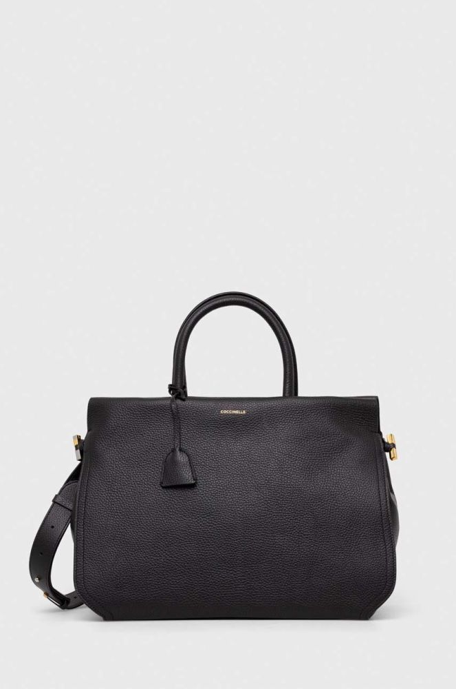 Шкіряна сумочка Coccinelle колір чорний (3534800)
