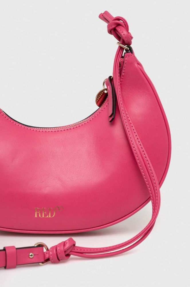 Шкіряна сумочка Red Valentino колір рожевий (3447630) фото 3