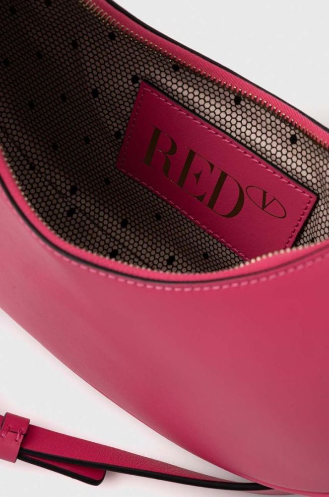 Шкіряна сумочка Red Valentino колір рожевий (3447630) фото 5