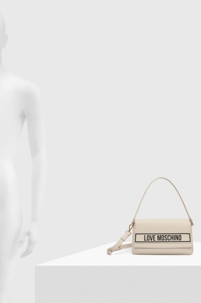 Сумочка Love Moschino колір бежевий (3622589) фото 6