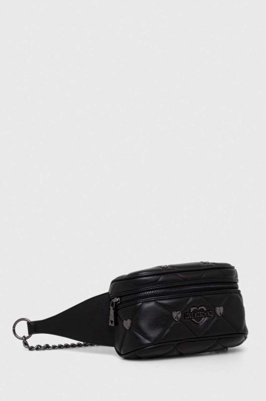 Сумка на пояс Love Moschino колір чорний (3626399)