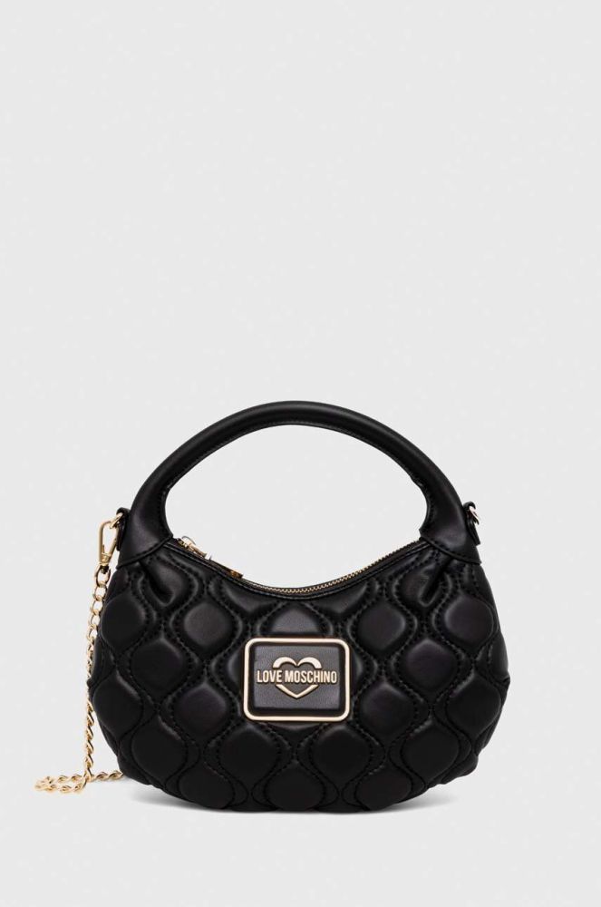 Шкіряна сумочка Love Moschino колір чорний (3622604)