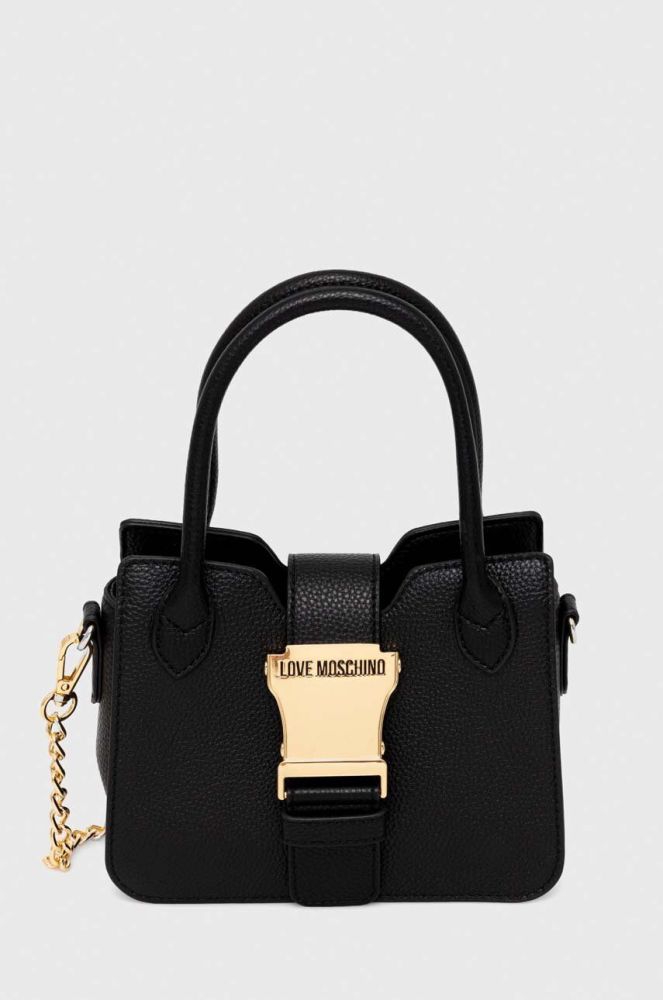 Шкіряна сумочка Love Moschino колір чорний (3622622)