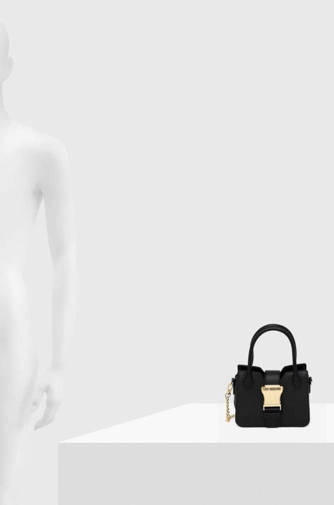 Шкіряна сумочка Love Moschino колір чорний (3622622) фото 6