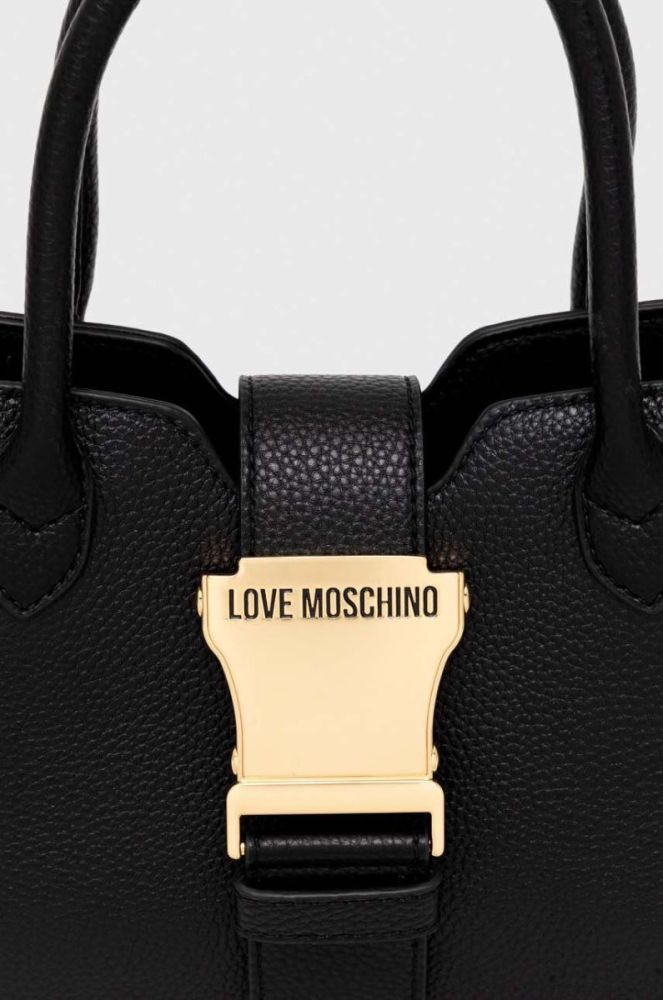Шкіряна сумочка Love Moschino колір чорний (3622622) фото 3