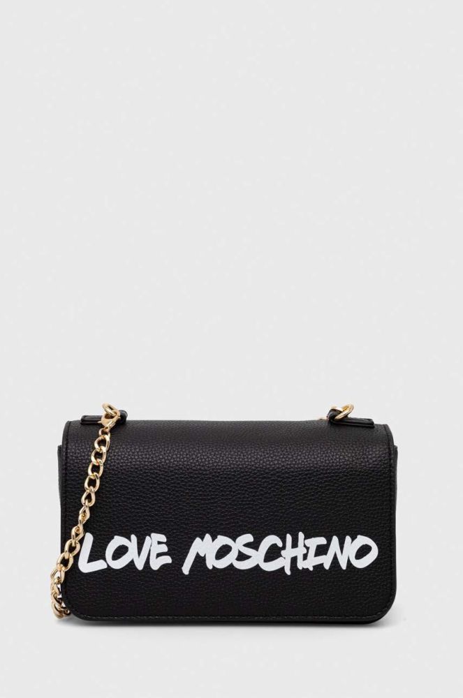Шкіряна сумочка Love Moschino колір чорний (3501479)