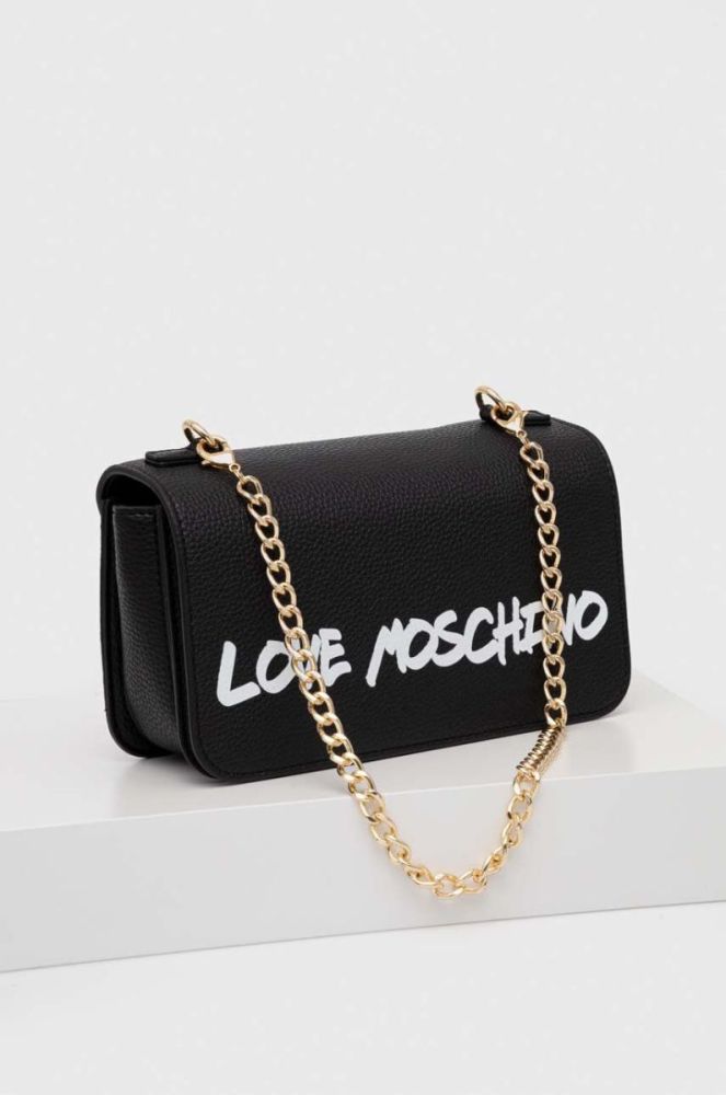 Шкіряна сумочка Love Moschino колір чорний (3501479) фото 2