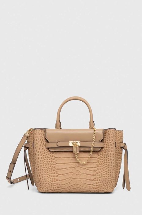 Шкіряна сумочка MICHAEL Michael Kors колір бежевий (3558801)