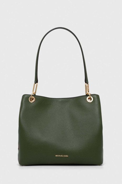 Шкіряна сумочка MICHAEL Michael Kors колір зелений (3468011)