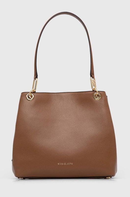 Шкіряна сумочка MICHAEL Michael Kors колір коричневий (3468010)