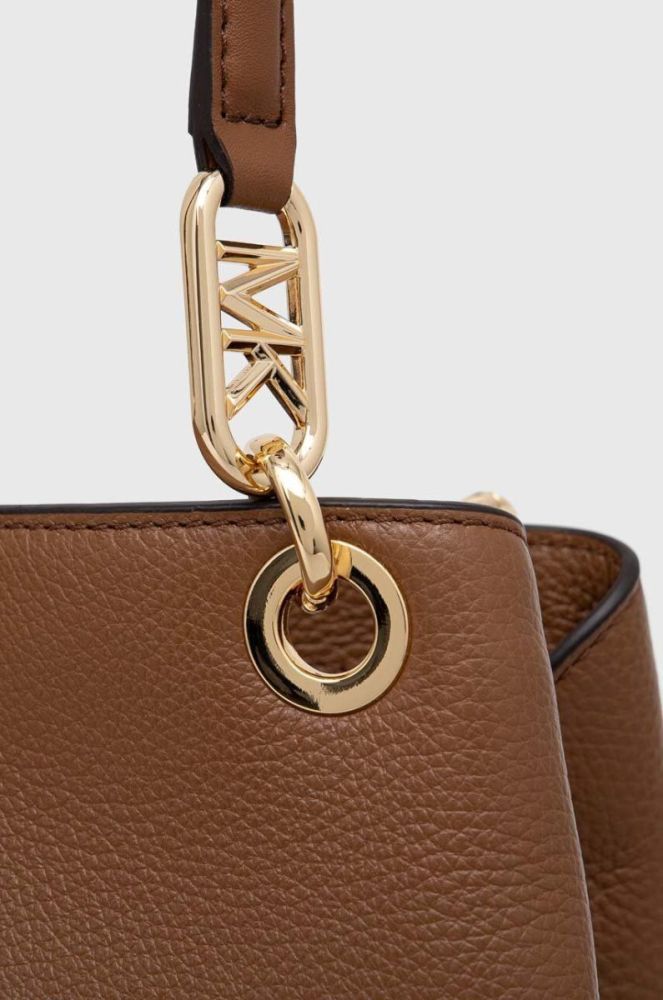 Шкіряна сумочка MICHAEL Michael Kors колір коричневий (3468010) фото 4