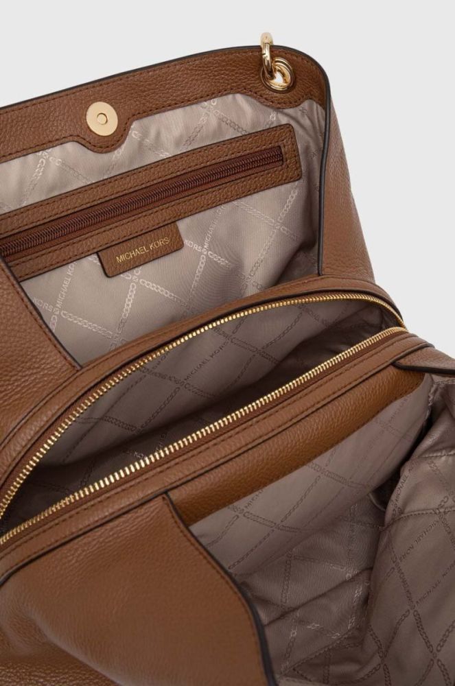 Шкіряна сумочка MICHAEL Michael Kors колір коричневий (3468010) фото 5