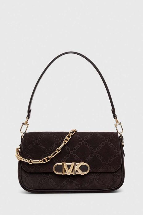 Шкіряна сумочка MICHAEL Michael Kors колір коричневий (3468015)