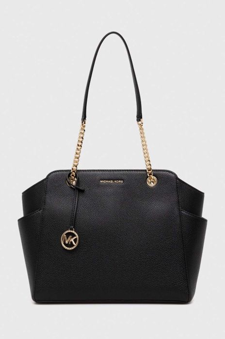 Шкіряна сумочка MICHAEL Michael Kors колір чорний (3468017)