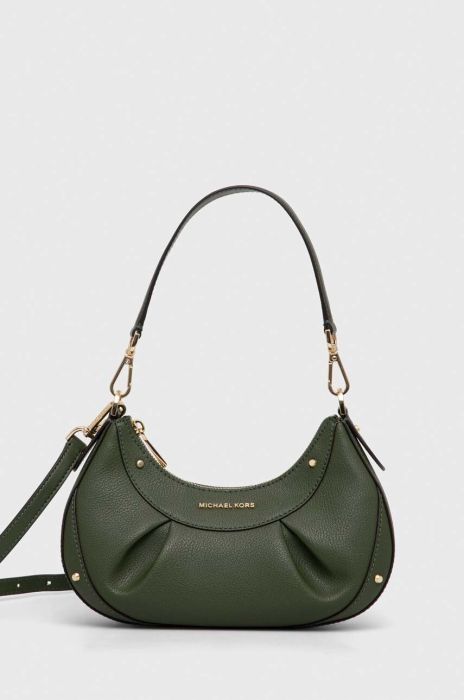 Шкіряна сумочка MICHAEL Michael Kors колір зелений (3459720)