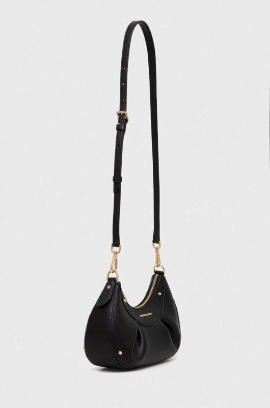 Шкіряна сумочка MICHAEL Michael Kors колір чорний (3459718) фото 2