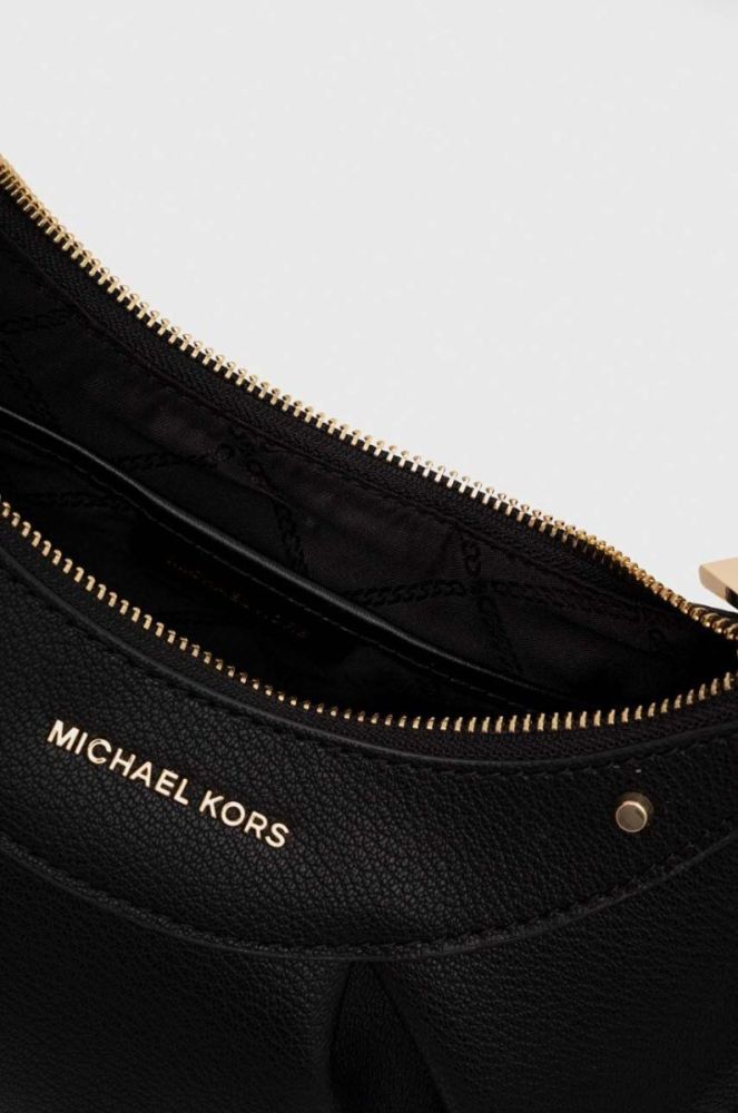 Шкіряна сумочка MICHAEL Michael Kors колір чорний (3459718) фото 5