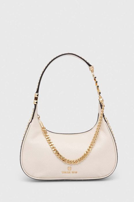 Шкіряна сумочка MICHAEL Michael Kors колір бежевий (3468027)