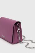 Шкіряна сумочка Twinset колір фіолетовий (3455366)