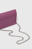 Шкіряна сумочка Twinset колір фіолетовий (3455366)