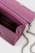 Шкіряна сумочка Twinset колір фіолетовий (3455366)