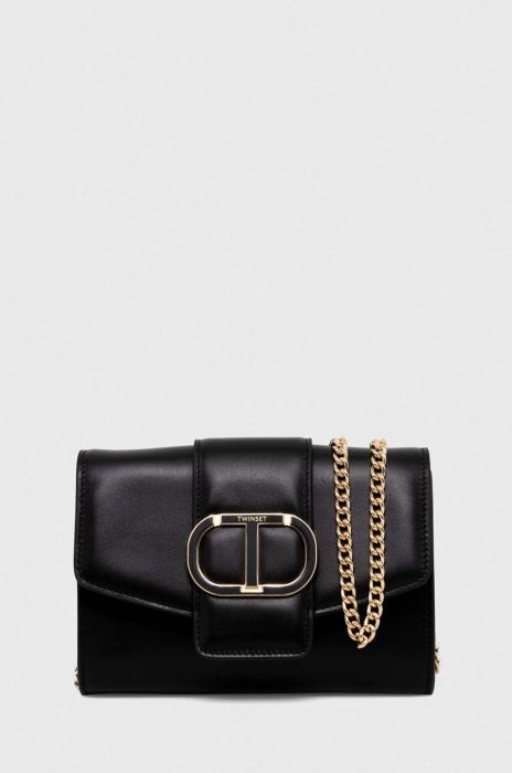 Шкіряна сумочка Twinset колір чорний (3455367)