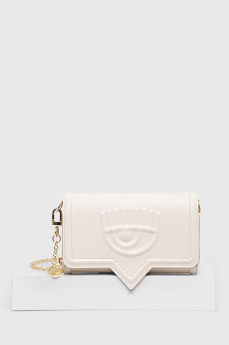 Клатч Chiara Ferragni колір бежевий