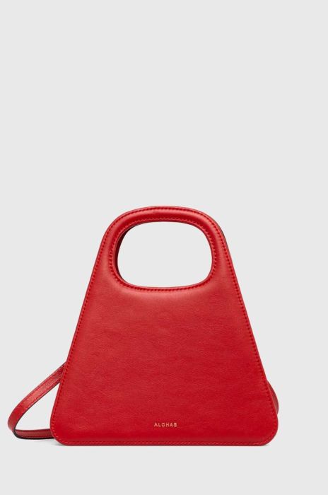 Шкіряна сумочка Alohas колір червоний