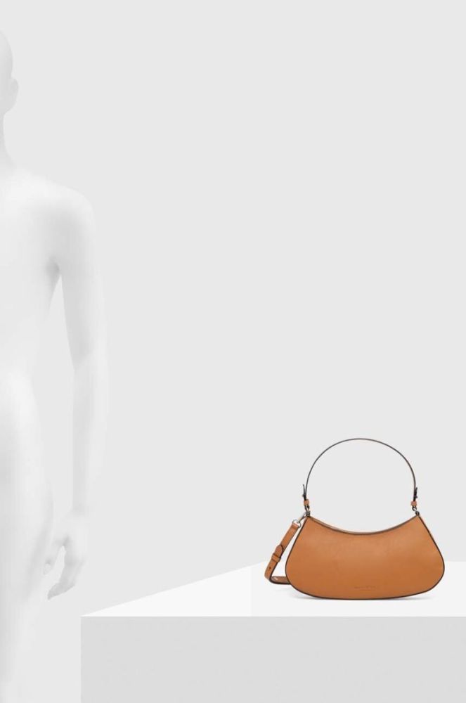 Шкіряна сумочка Marc O'Polo колір коричневий фото 6