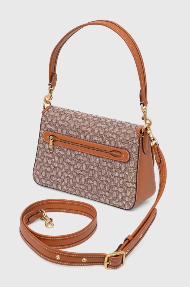Сумочка Coach Soft Tabby колір коричневий фото 3