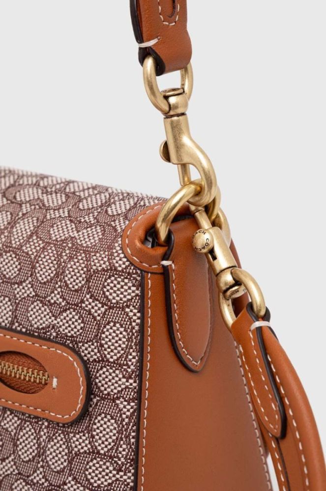 Сумочка Coach Soft Tabby колір коричневий фото 6
