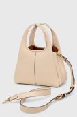 Шкіряна сумочка Coach колір бежевий (3478238)