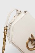Шкіряна сумочка Pinko колір білий (3583146)