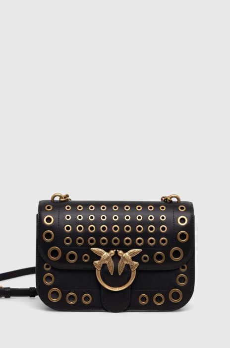 Шкіряна сумочка Pinko колір чорний (3564879)