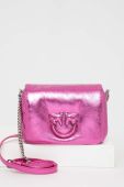 Шкіряна сумочка Pinko колір фіолетовий (3548077)
