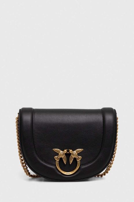 Шкіряна сумочка Pinko колір чорний (3548083)