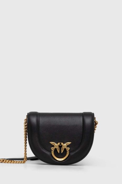 Шкіряна сумочка Pinko колір чорний (3548084)