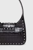 Шкіряна сумочка Moschino Jeans колір чорний
