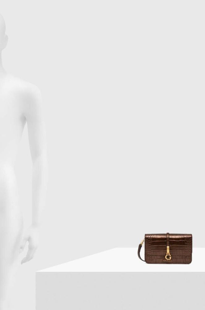 Сумочка Guess колір коричневий (3501517) фото 6