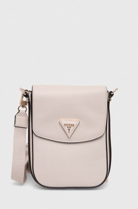 Guess колір бежевий малий однотонний