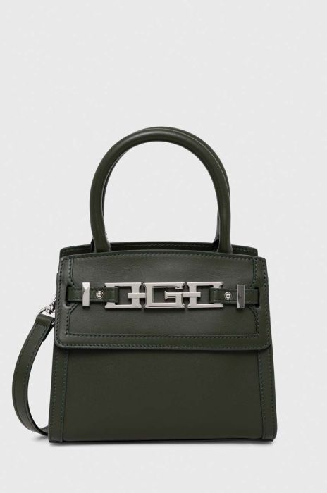 Шкіряна сумочка Guess колір зелений (3578606)