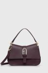 Шкіряна сумочка Furla Flow колір фіолетовий