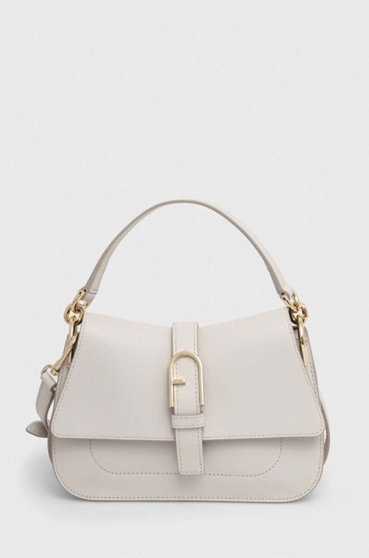 Шкіряна сумочка Furla колір білий (3548088)