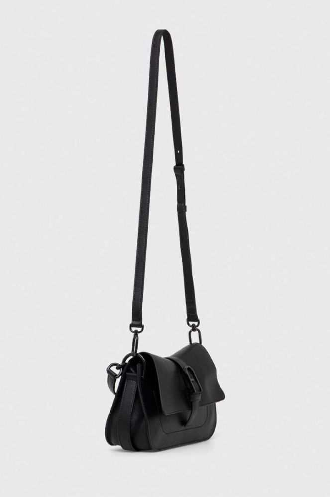 Шкіряна сумочка Furla Flow Mini колір чорний фото 2