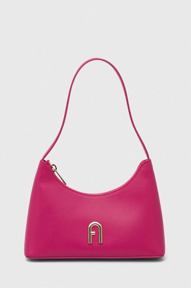 Шкіряна сумочка Furla колір рожевий (3548087)