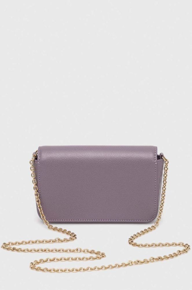 Шкіряна сумочка Furla колір фіолетовий (3508357) фото 4