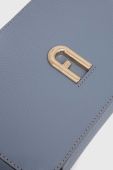 Шкіряна сумочка Furla Primula колір блакитний