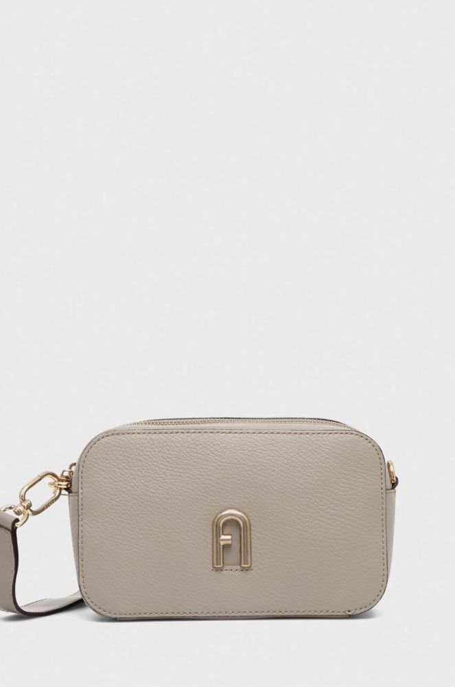 Шкіряна сумочка Furla колір сірий (3508358)