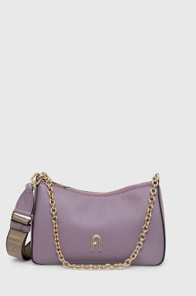 Шкіряна сумочка Furla колір фіолетовий (3508360)