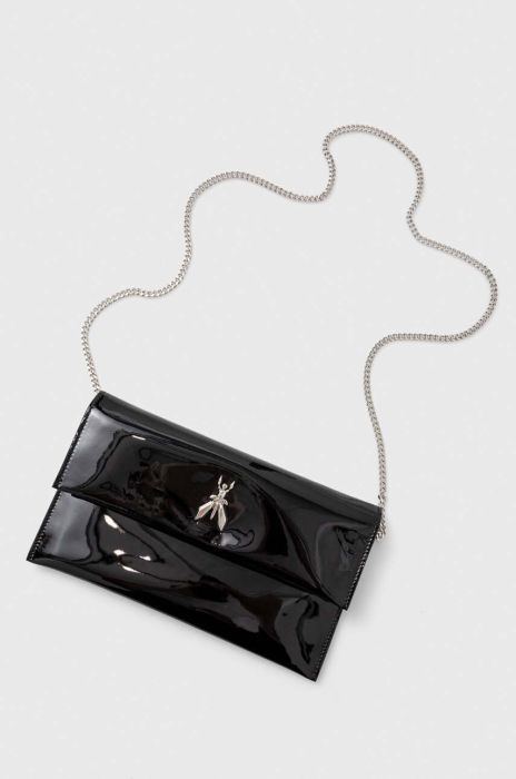 Шкіряна сумочка Patrizia Pepe колір чорний (3639514)